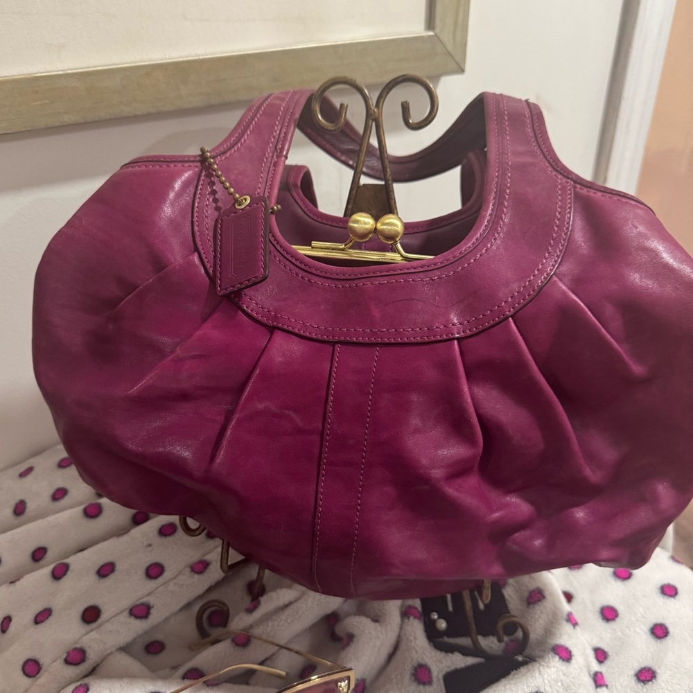 Coach Pleather Ergo Tote